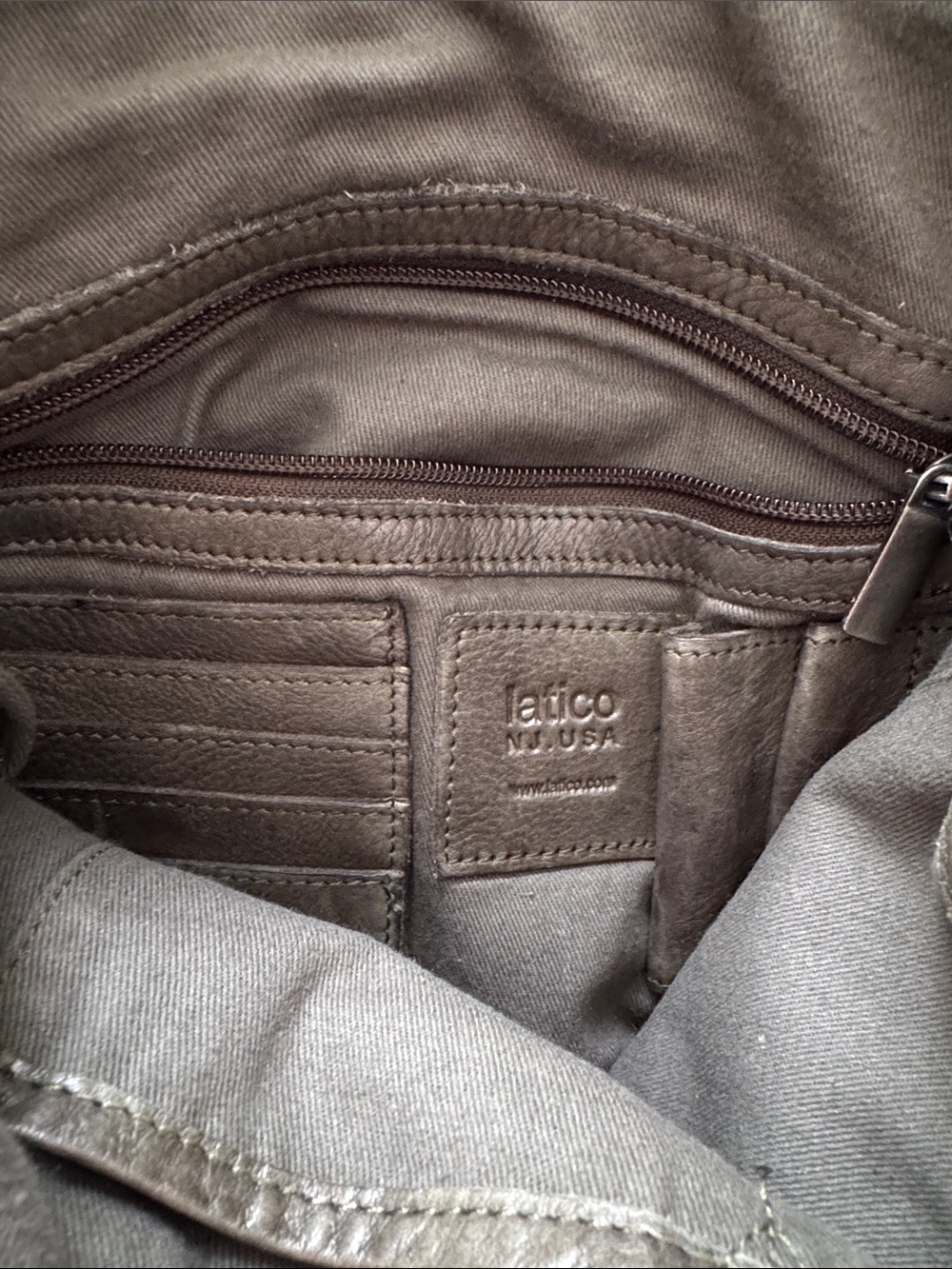 latico Olive Green Braided Leather Crossbody Bag - Picture 5 of 12